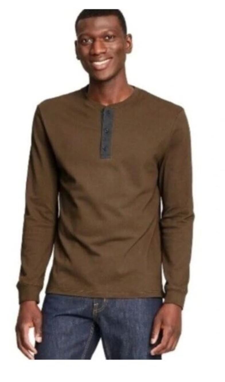 3.1 Phillip Lim x Target Men’s Small Olive Henley Long Sleeve NWT